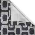 thumbnail image 5 of Ambesonne Abstract Grommet Curtain, Modern Pavement Mosaic, 50" x 108", Black Pale Grey White, 5 of 6