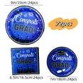 thumbnail image 2 of 24 Guests Blue Graduation Party Plates Napkins Supplies Set Congrats Grad Class of 2025 Disposable Dinnerware Tabeleware Grad Party Decoration Favors, 2 of 7