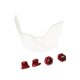 thumbnail image 5 of Visera para casco de fútbol, ​​protección ocular, funda protectora profesional para rugby Rojo, 5 of 8