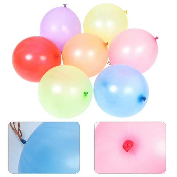 KALLORY 50Pcs Latex Punch Balloon Traditional Fun Toys for Home Decoration