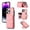 Rosegold, variant on Phone Case for iPhone 16 Plus, Stylish Wallet Cover with Credit Card Holder Crossbody Strap Magnetic Closure Kickstand PU Leather Drop Protective Phone Case for iPhone 16 Plus - Green