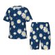 thumbnail image 1 of Balery Daisies Flowers Conjunto de Pijama Infantil de Manga Corta con Estampado – Ropa de Dormir de Algodón Suave-Medium, 1 of 6