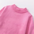thumbnail image 4 of Wdgfv Boys Knit Sweater Mid Neck Soft Warm Pullover Top Casual Comfortable Winter Fall Everyday Wear For Kids Pink 5-6 Years, 4 of 7