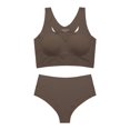 thumbnail image 3 of Women's Sports Bra Set - Vest Style No Underwire, Removable Pad, Upper Bracket Gathering, S-XL, 3 of 5