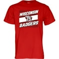 thumbnail image 2 of Men's Blue 84  Red Wisconsin Badgers Men's Hockey 75th Season T-Shirt, 2 of 3