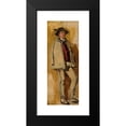 thumbnail image 2 of Tadeusz Ajdukiewicz 8x14 Black Modern Framed Museum Art Print Titled - Portrait of a Young Highlander, 2 of 5