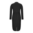 thumbnail image 5 of Abtuhar Women's Formal Dresses,Womens Dresses,Women's Bodycon Pencil Dress Church Teacher Office Modest Business Wear to Work Sheath Suiting Dresses Black L, 5 of 5