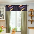 thumbnail image 3 of Yayeee Kitchen Valance Rod Pocket 54" x 18" Living Room Window Curtain, Cartoon Candy, 3 of 6