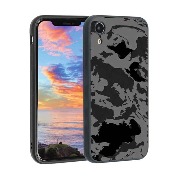 Army-Military-71 Phone Case, Degined for iPhone XR Case Men Women, Flexible Silicone Shockproof Case for iPhone XR