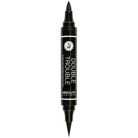 Absolute New York Double Trouble Traceur Jumbo a Double Embout Noir