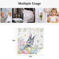 thumbnail image 5 of Easter Cloth Napkins, Spring Rustic Botanical Floral Rabbit Eggs Leaves Washable and Reusable Dinner Napkins Set of 2, Table Napkin for Kitchen Party Birthday Wedding Hotel Housewarming 20"x20", 5 of 9