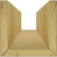 thumbnail image 6 of Ekena Millwork 4"W x 10"H x 20'L 3-Sided (U-beam) Sandblasted Endurathane Faux Wood Ceiling Beam, Premium Cherry, 6 of 12
