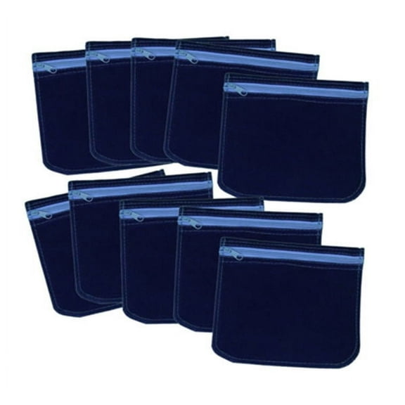 Zerust 6" x 6" Silver Jewelry and Coin Anti Tarnish Bag - Pack of 10