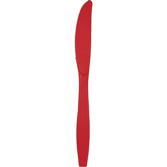 288 Count Bulk Pack Classic Red Plastic Knives