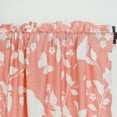 thumbnail image 7 of Home Soft Things Printed Microfiber Curtain - Birdsong 2 Piece Set - Coral - 60" x 84", 7 of 7