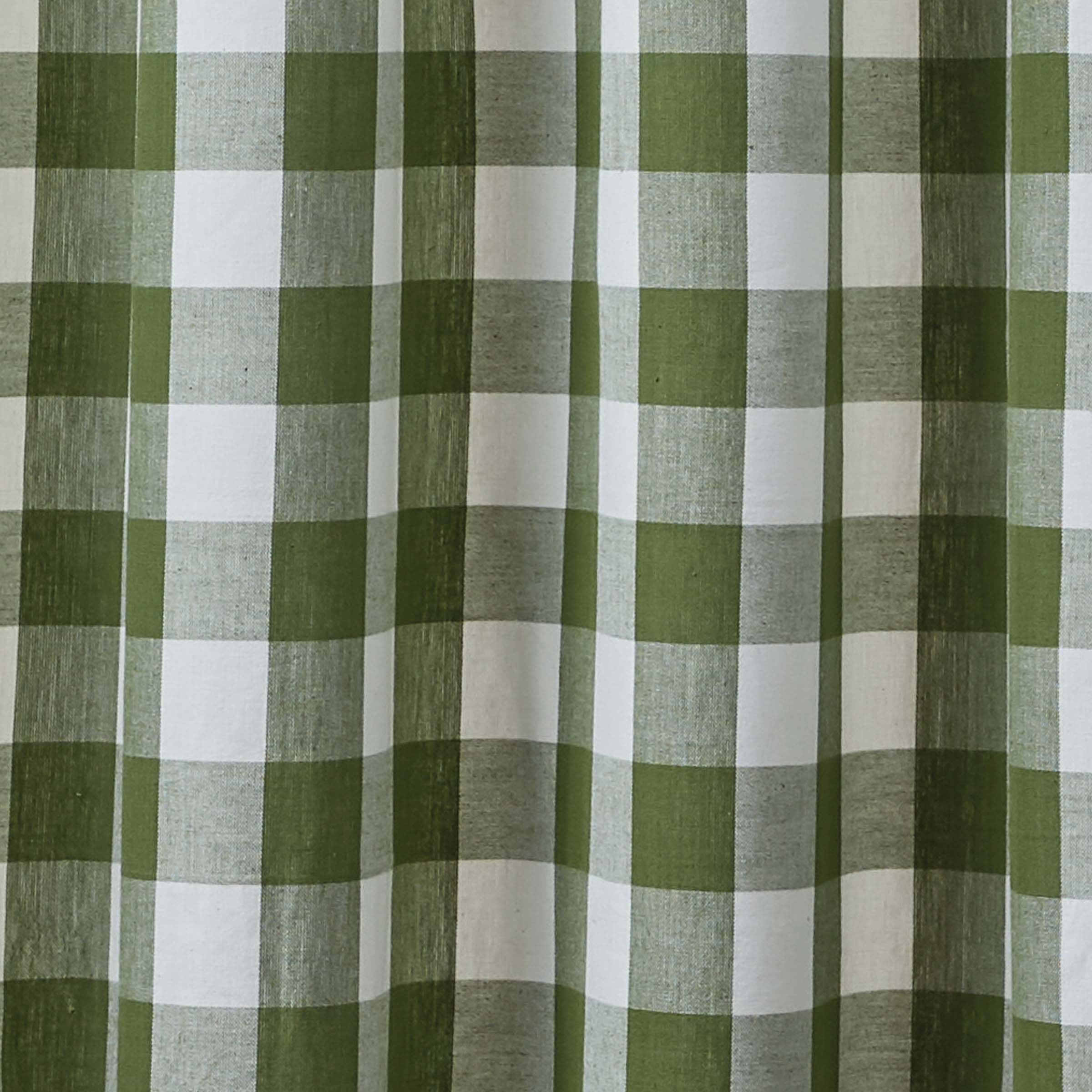Park Designs Buffalo Check Shower Curtain  - Sage