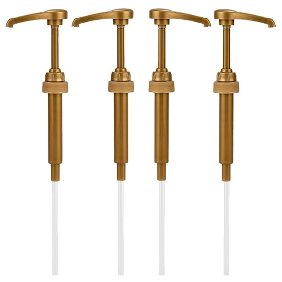 SHISUYAN 4Pcs Coffee Syrup Dispenser Pump Syrup Pump Dispenser Pump Syrup Bottle Pumps