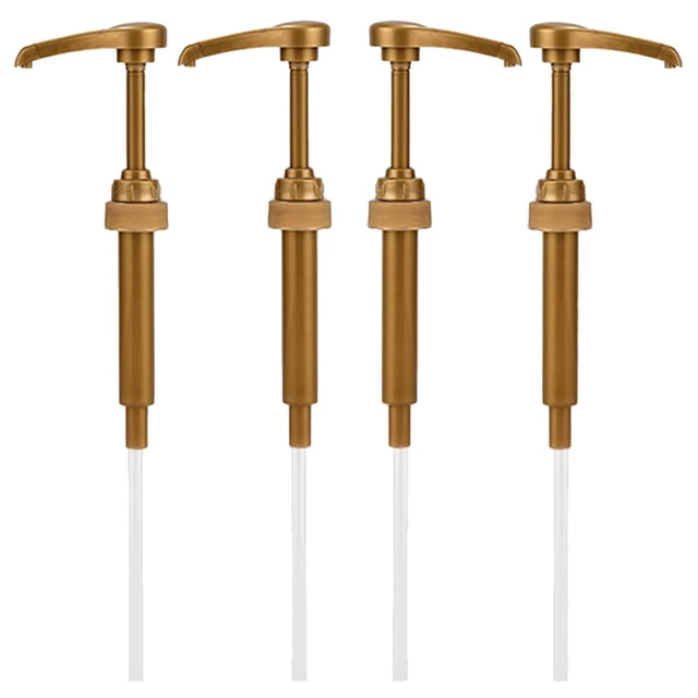 Miangastore 4Pcs Universal Syrup Pump for Coffee Drinks with FDA Certified Materials