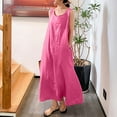 thumbnail image 2 of Robe Courte pour Femmes Mode pour Femmes Coton et Lin Col Rond Ample Sans Manches Robe Courte Unie Robe en Coton pour Femmes Robe Sans Manches pour Femmes Robe en Lin Femmes, 2 of 8