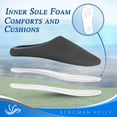 thumbnail image 4 of Bergman Kelly Memory Foam Slippers for Women & Men, Super Cushiony Slip-On House Shoes for WFH Comfort (Cush Collection - Scuff Style), US Company, 4 of 9