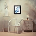 thumbnail image 4 of Schlabach, Sue 12x14 Black Modern Framed Museum Art Print Titled - Leafy Blue I, 4 of 5