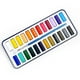 thumbnail image 1 of Set profesional de acuarela para artistas y principiantes - 24 colores vibrantes en una funda metálica portátil con pincel para pintura de papel y telas, 1 of 1