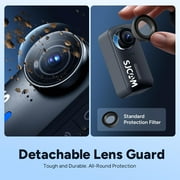SJCAM C110 4K Ultra HD Action Camera, EIS Stabilization, Waterproof 30M, 125° Wide Angle, Body Camera with Helmet/Chest Mount, Built-in WiFi & Microphone, 15MP Photo, Vlogging Camera(Entry-Level)