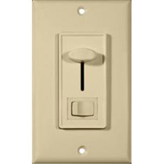 Morris Products 82750 Slide Dimmer With Switch Ivory Single Pole