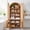 Oak, variant on Tall Arched Cabinet with Rattan Doors, 71" Farmhouse Storage Cabinet with Adjustable Shelves & Built-in Racks for Kitchen Dining Room Study, White