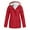 Red, variant on Women's Waterproof Ski Jacket Warm Winter Snow Coat Mountain Windbreaker Hooded Raincoat Jacket, White XL