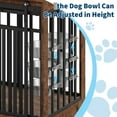 thumbnail image 3 of 55" Extra Large Dog Crate Furniture, Dog Kennel House Heavy Duty Metal Wooden Dogs Kennel Indoor Dog Cage with Sliding Door and 2 Bowls for Medium Large Dogs TV Stand Decorative Pet House End Table, 3 of 7