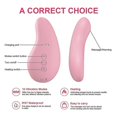 thumbnail image 3 of (pink)2 In 1 Lactation Massager Warming 10 Vibration Modes Rechargeable Breast, 3 of 5
