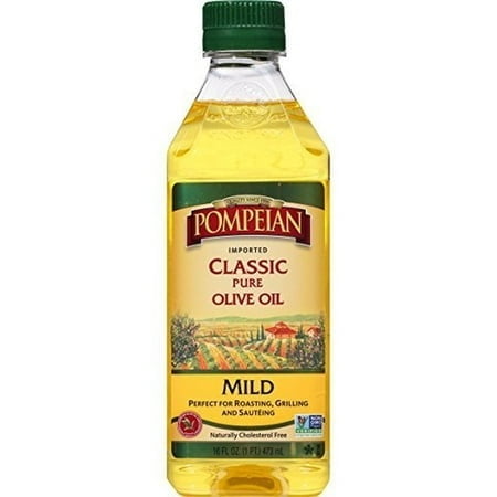 Pompeian Classic Olive Oil Mild 16 fl oz (Pack of 3)