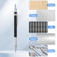 thumbnail image 4 of ZheElen Metal Versatile Mechanical Pencil Set For Drawing And Writing Assorted Colors Mechanical Pencils black, 4 of 6