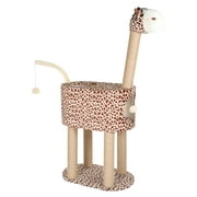 48-in Height Cat Tree Condo Scratching Post Tower Pet Play House, Large 11.8” x 19.6” x 47.2”