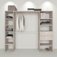 thumbnail image 1 of closet 2 torres con 2 cajones 1.80 x 2.20 m x 39 cm blanco nórdico, 1 of 7