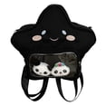 thumbnail image 4 of Mochila Bandolera Kawaii Daypack para Mujer Con Bolsillo Transparente Nailon, 4 of 9