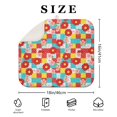 thumbnail image 4 of Pioneer Flower Floral Print Pattern Kitchen Dish Drying Mat 1 Pack, Ultra Absorbent Microfiber Drainer Mat, 16"x18", 4 of 6