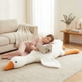 thumbnail image 5 of Giant Goose Stuffed Animal, 6 Foot Goose Plush Toy, Soft Goose Stuffed, Cute White Duck Plush Gift Gift for Girlfriend, Kids or Friend (75inch, 190cm), 5 of 9