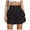 Black, variant on Women's Irregular Pleated Flared Skort With Built In Adult Skirts for Women plus Size Latex Mini Skirt Wrap Skirts Leather Pleated Skirt Poodle Skirts for Women Rhinestone Fringe Skirt Plaid Midi