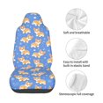 thumbnail image 4 of Fuzoiu Kawaii Corgi Print Elastic Car Seat Covers, Seat Cover Protector,Universal Fit Interior Covers for Most Cars,Washable Seat Cover Non Slip for SUV,Sedan,Van, 4 of 5