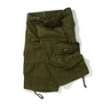 thumbnail image 4 of HCNTES Mens Shorts Cargo Elastic Waist Bermuda Shorts Summer Casual Loose Fit Multi Pockets Outdoor Jogger Short Cargos(Green,XL), 4 of 4
