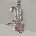 thumbnail image 6 of Unique Beaded Phone Charm Keychain Four Leaf Clovers Ornament Keyring Pendant, 6 of 11