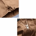 thumbnail image 5 of Blmnix Short Pants Men's Pants Cargo Hiking Pants Baggy Jean 7/8th Straight-Leg Brown Low Waisted Summer Pants,XXXXXL, 5 of 6
