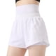 thumbnail image 1 of Pantalones cortos deportivos falsos de dos piezas para mujer, ajustados, de secado rápido, para correr, yoga, fitness, pantalones con agujero ardiente, sueltos, cintura alta, antideslumbrante, 1 of 8