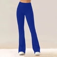 thumbnail image 5 of Turilly Women's Cozy Fleece Lined Flare Leggings High Waisted Thermal Yoga Pants for Winter Wear, 5 of 8