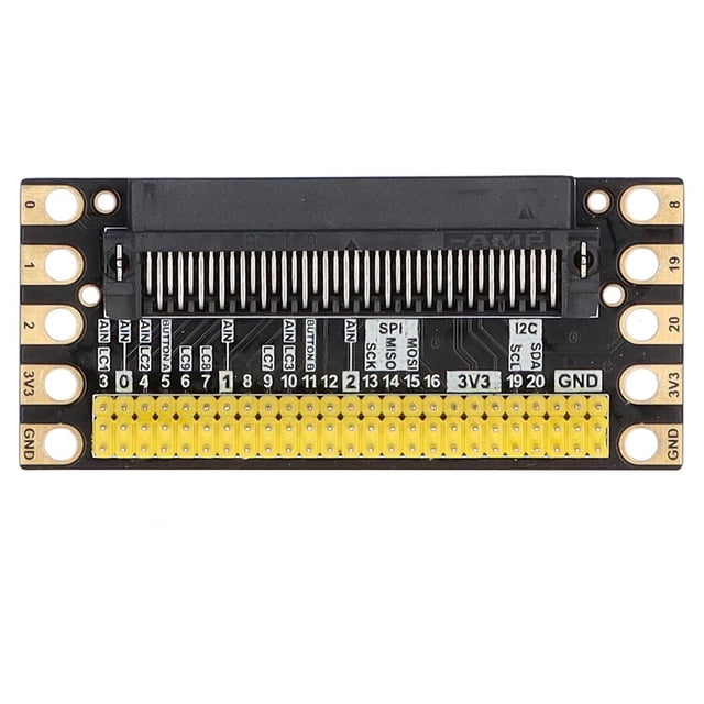 Placa De Expansión De Conector De Borde Para Bbc Micro: Bit Placa De Desarrollo Interfaz Placa De Expansión Módulo Expansor Breakout Los Pines De E/S A La Interfaz Pinheader Sweethay TO003575-00