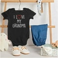 thumbnail image 3 of I Love My Grandma Cute Grandchild Romper Boys or Girls Infant Baby Brisco Brands 12M, 3 of 6