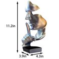 thumbnail image 5 of Silver Medium Abstract Thinker Statue Decor for Home and Office, 5 of 8
