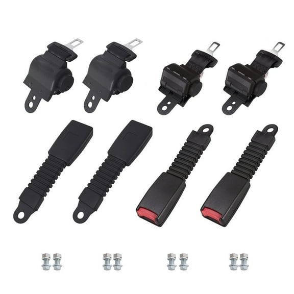 EPOTOOR Golf Cart Seat Belts Lap Set Retractable 42" For EZGO/Yamaha/Club Car 4 Sets US